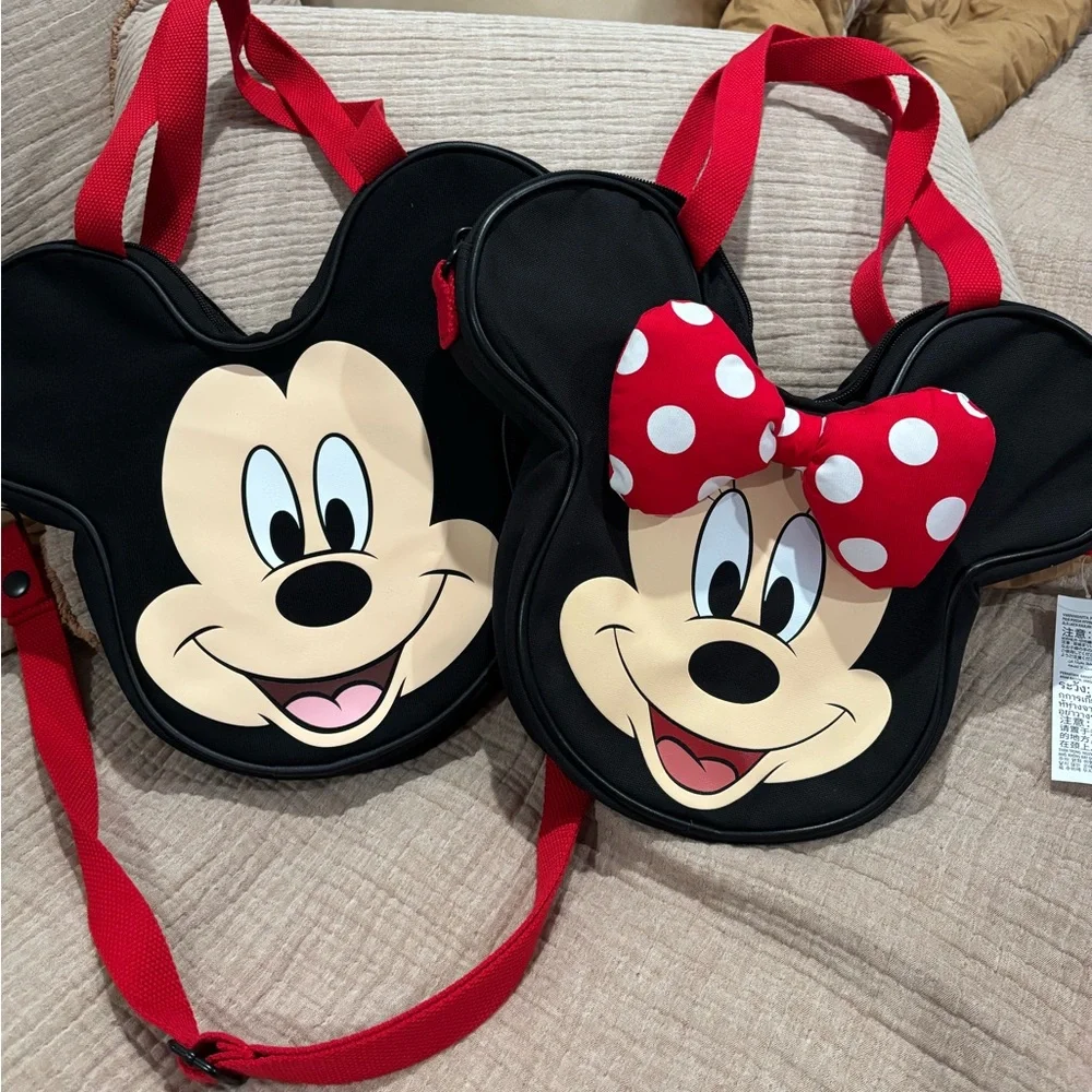 Mickey and Minnie Mini Crossbody Bag Set - NWT!! - Picture 1 of 2